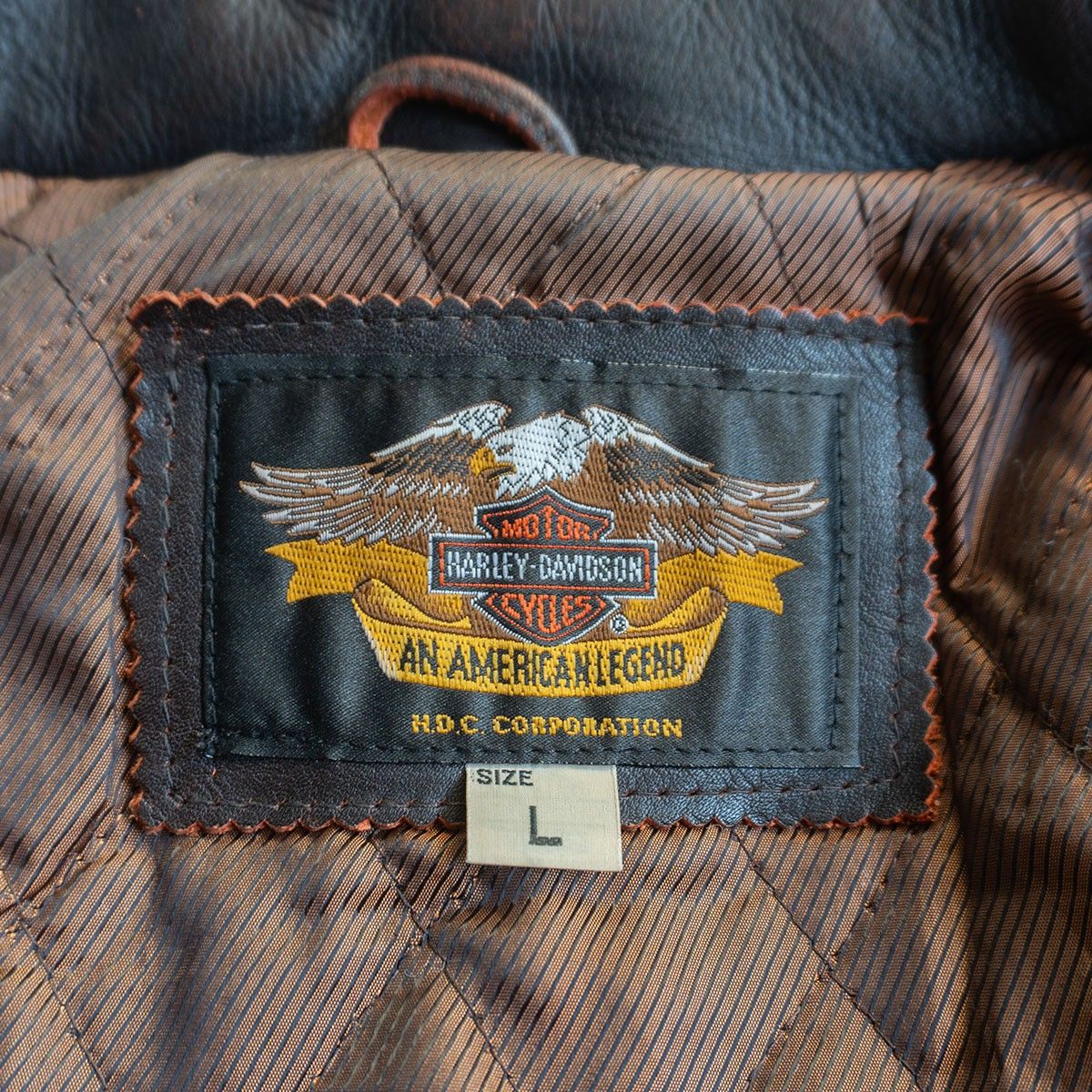 雰囲気抜群】HARLEY DAVIDSON【エイジング加工 レザー シングル
