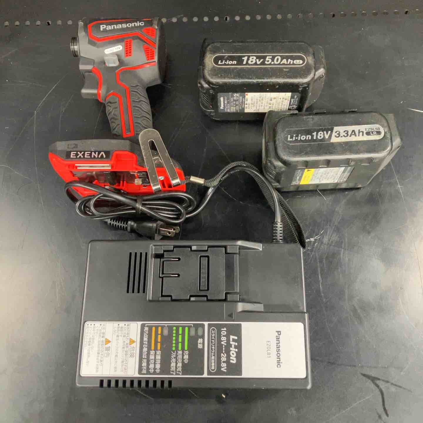 パナソニック Panasonic コードレスインパクトドライバー EZ 1 PD X R バッテリー 充電器付きオリジナルセット