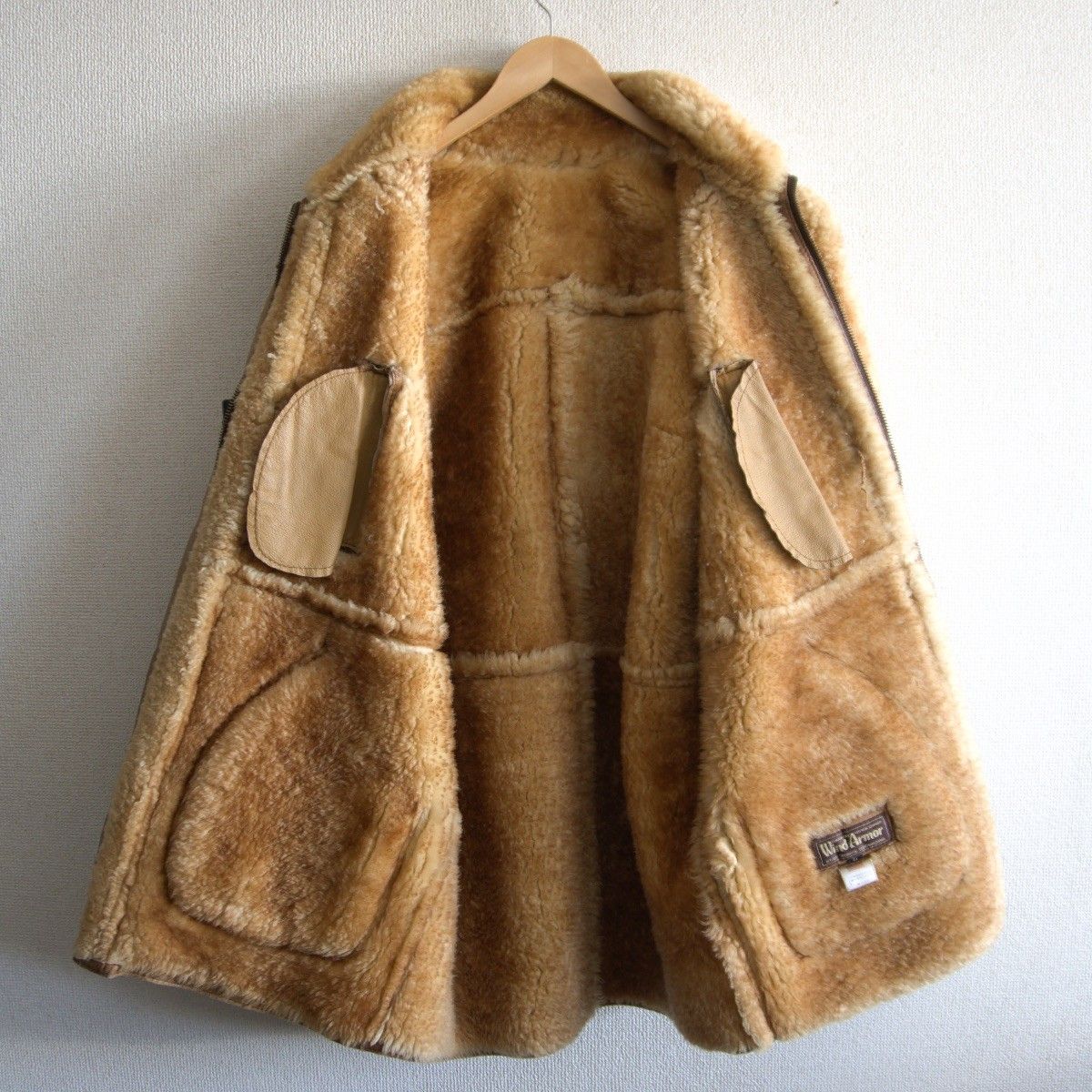雰囲気抜群】WIND ARMOR【ムートン ダッフル 販売 コート】 L ブラウン