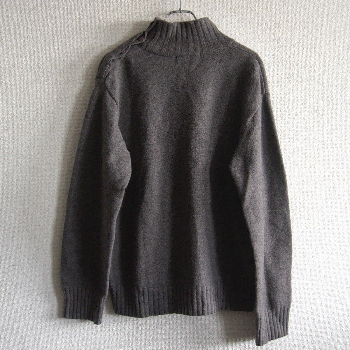 美品】ISSEY MIYAKE 【デザイン タートルネック ウール セーター】 2 