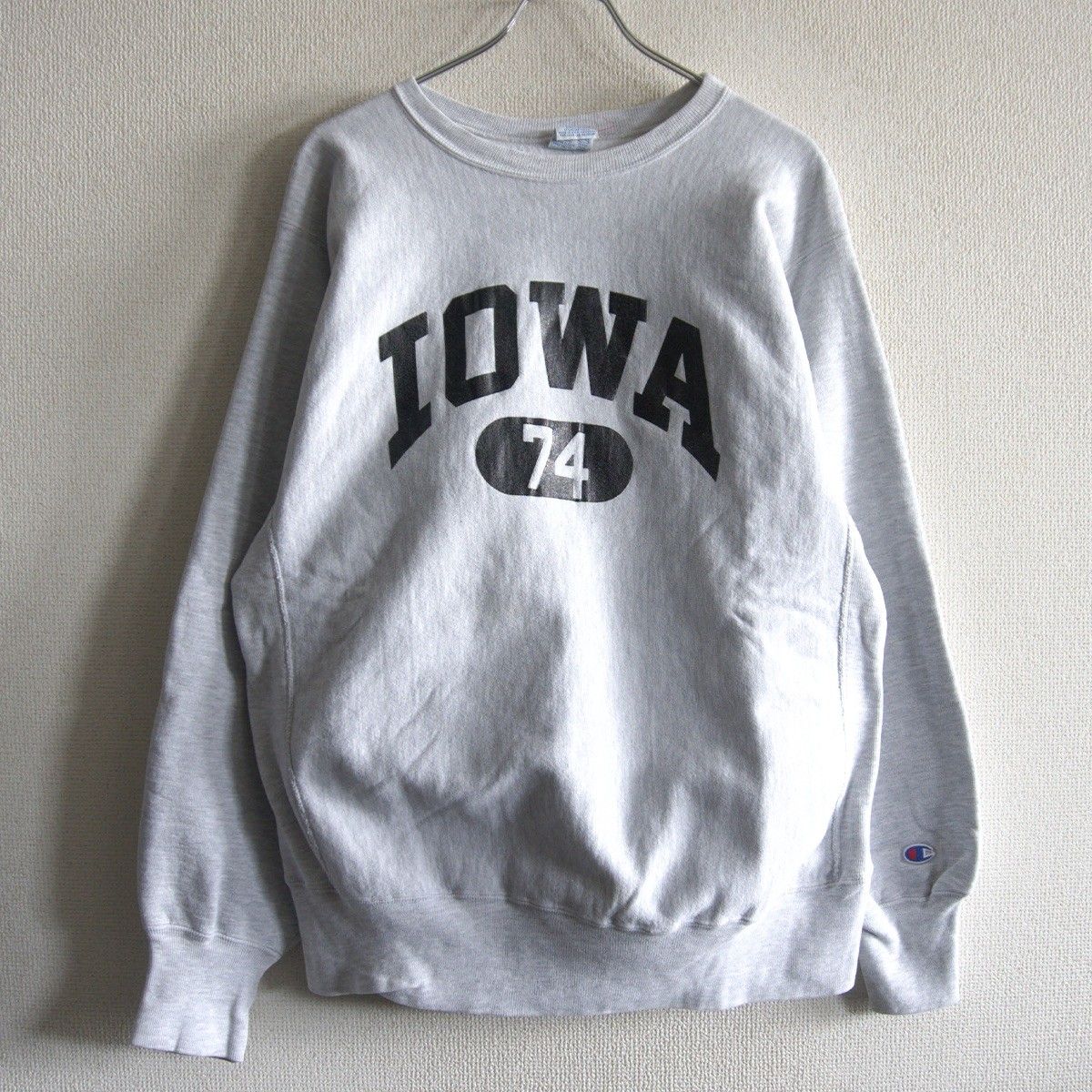 90s】CHAMPION【IOWA REVERSE WEAVE リバースウィーブ スウェット】XL