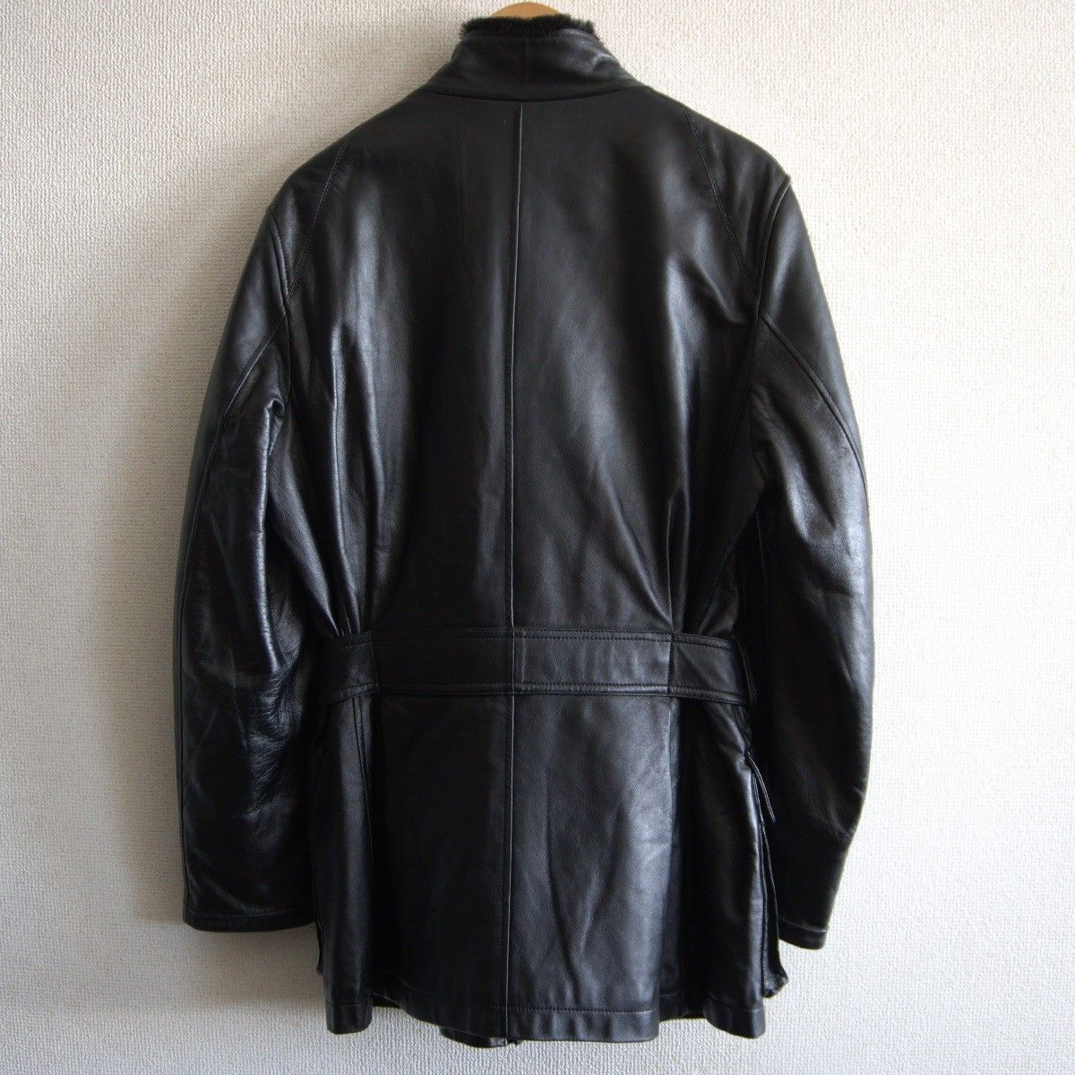 美品】 Paul Smith 【シープスキン モーターサイクル コート】L ポール