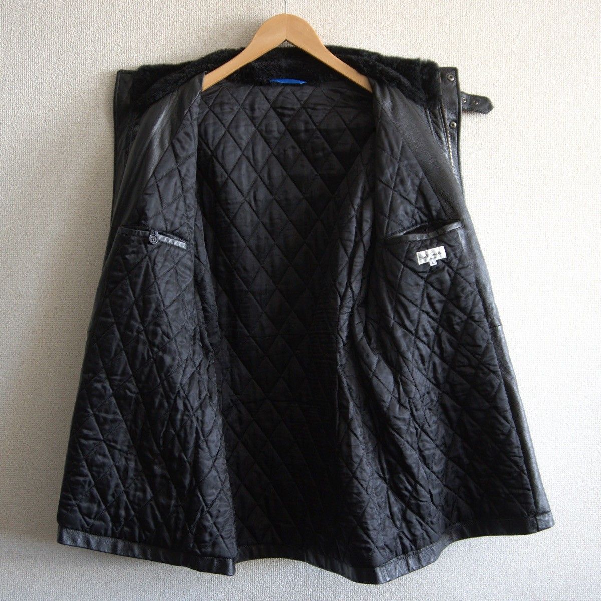 美品】 Paul Smith 【シープスキン モーターサイクル コート】L ポール