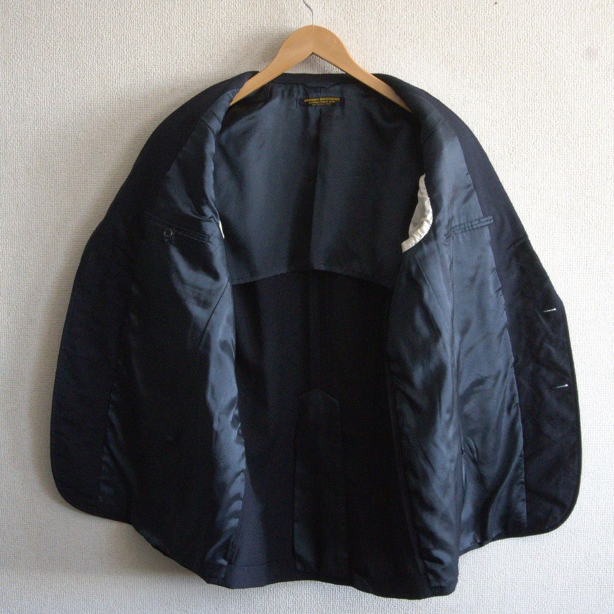 最高級品】BROOKS BROTHERS【テーラードジャケット /紺ブレ】AB7 金 