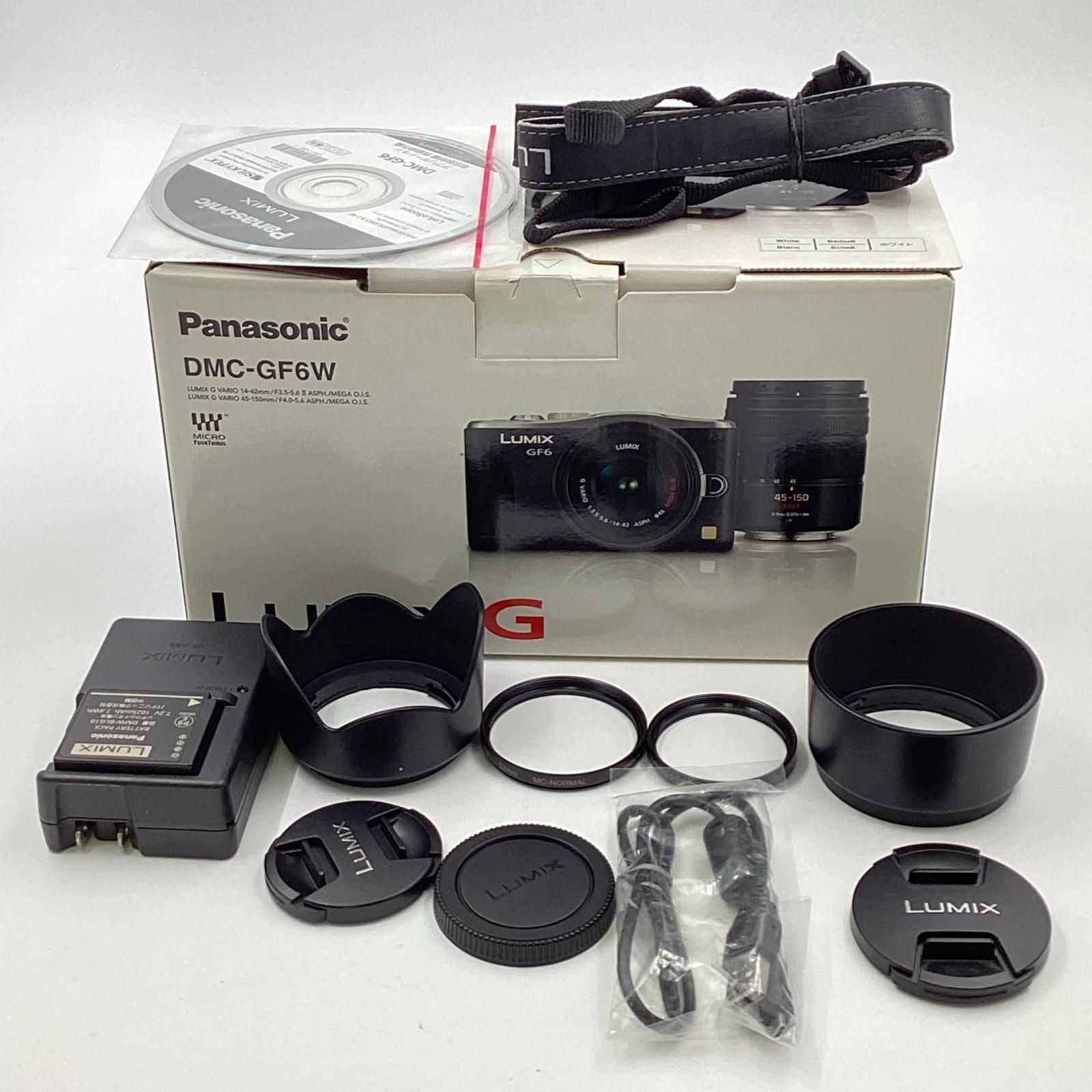 Panasonic デジタル一眼 LUMIX DMC-GF6W-W ダブルズームレンズキット