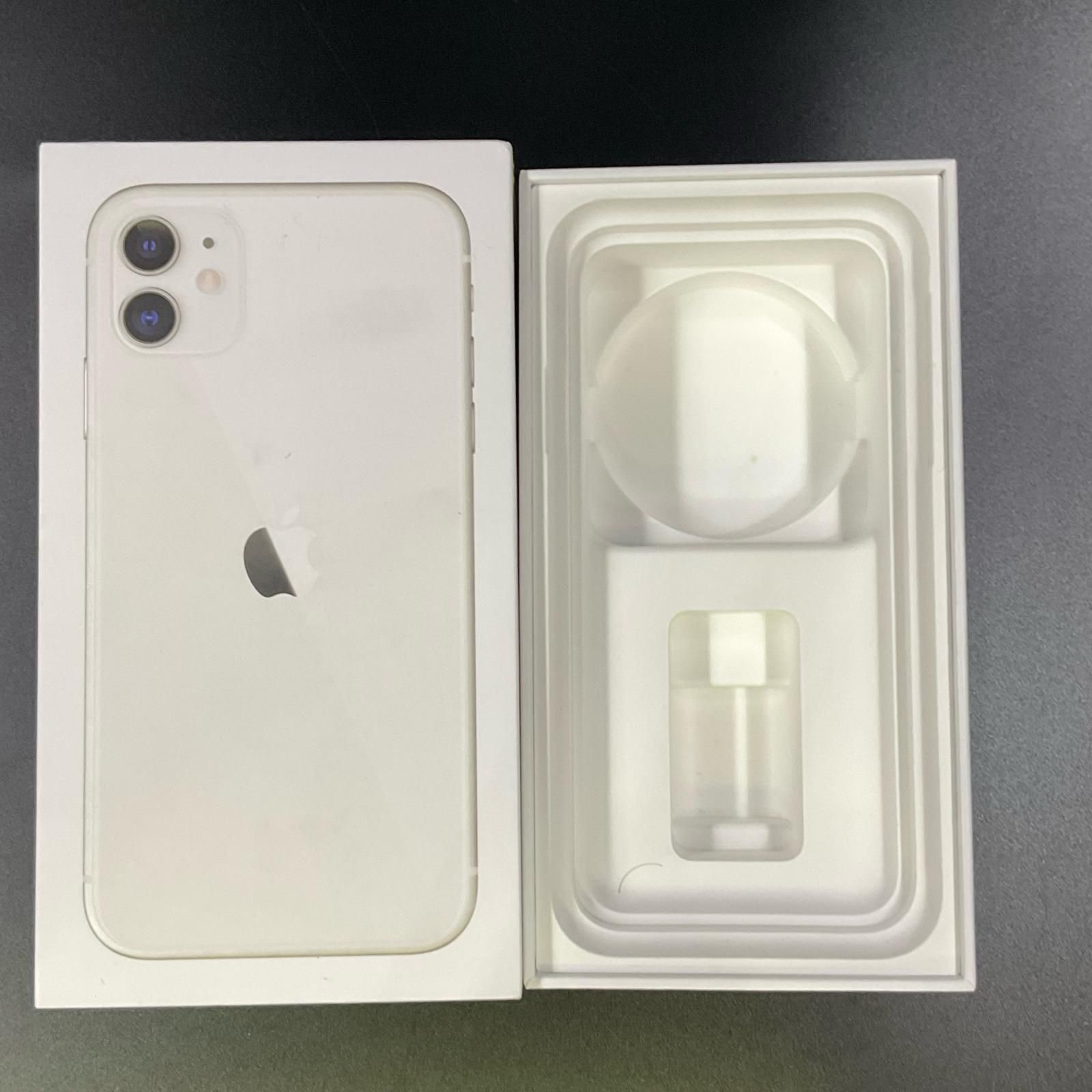 iPhone 11 128GB ホワイト SIMフリー 白ロム 83%【難有】【最速発送