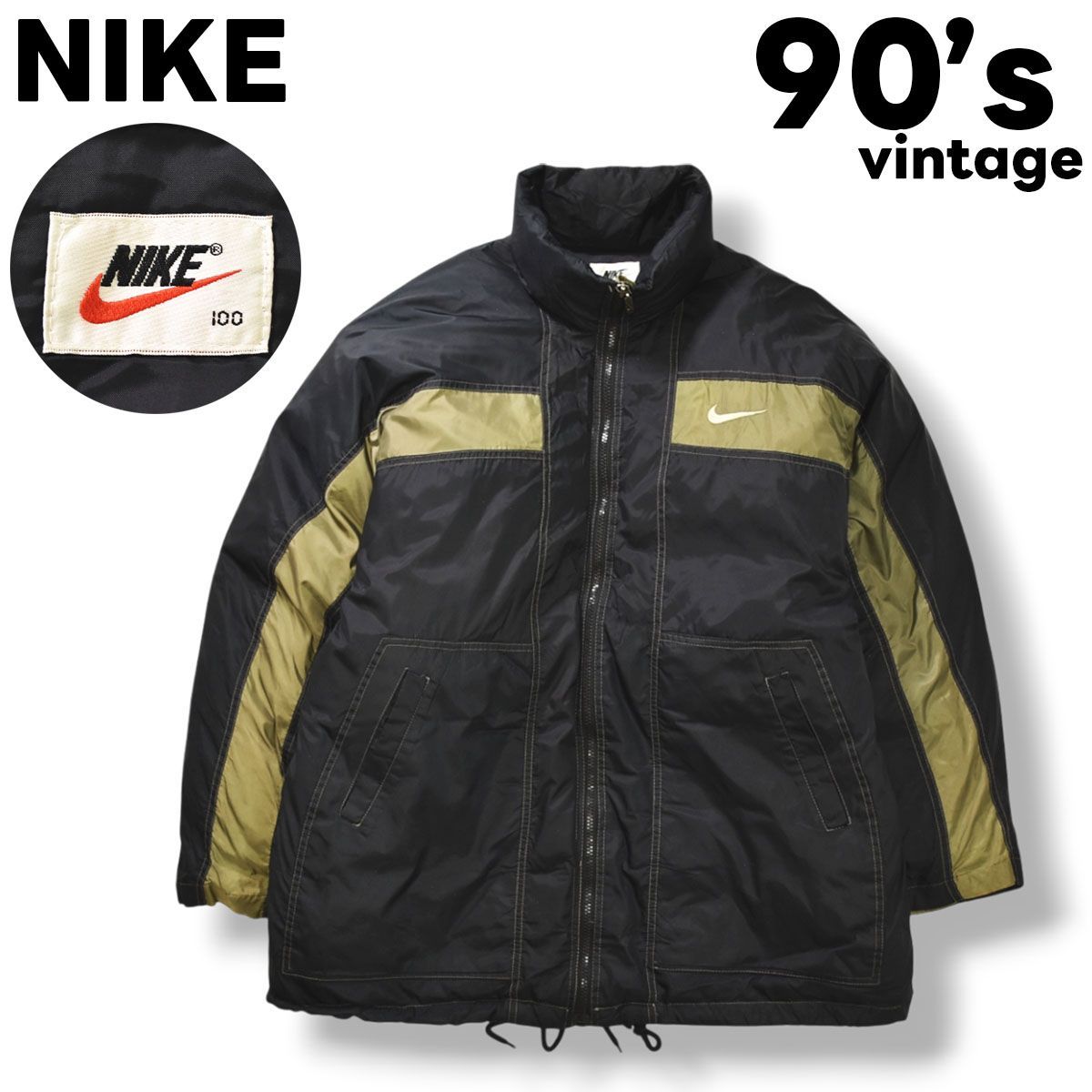 90s ヴィンテージ 銀タグ ナイキ NIKE WHITE SPORT DOWN ダウン