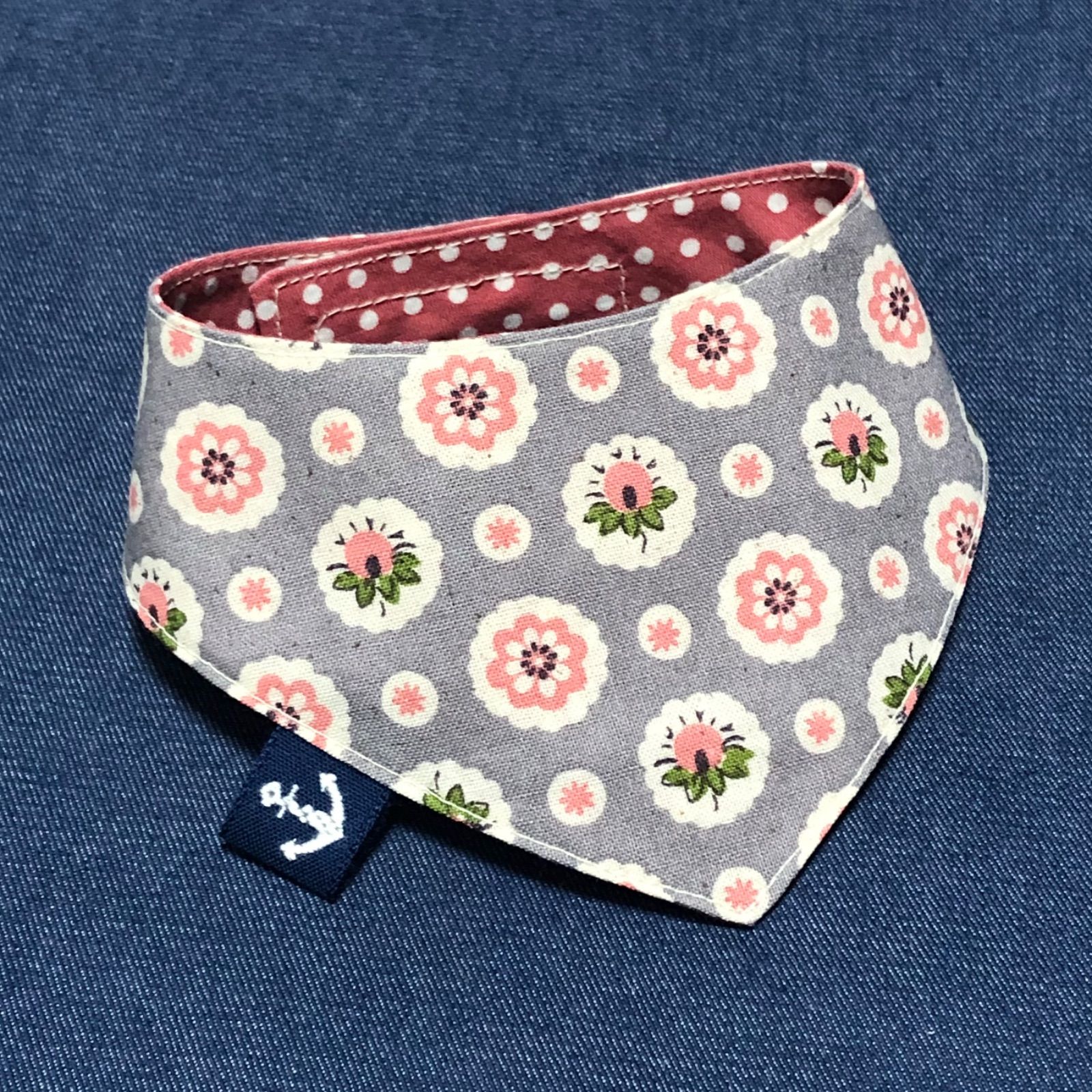 ☘️No.2981☘️ 犬猫用 リバーシブル バンダナ スタイ XSサイズ