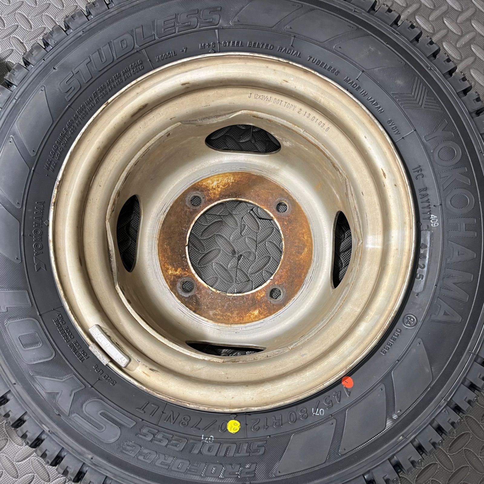 25年製 新品タイヤ 145/80R12 80/78N LT ヨコハマ SY01V マツダ ボンゴ 