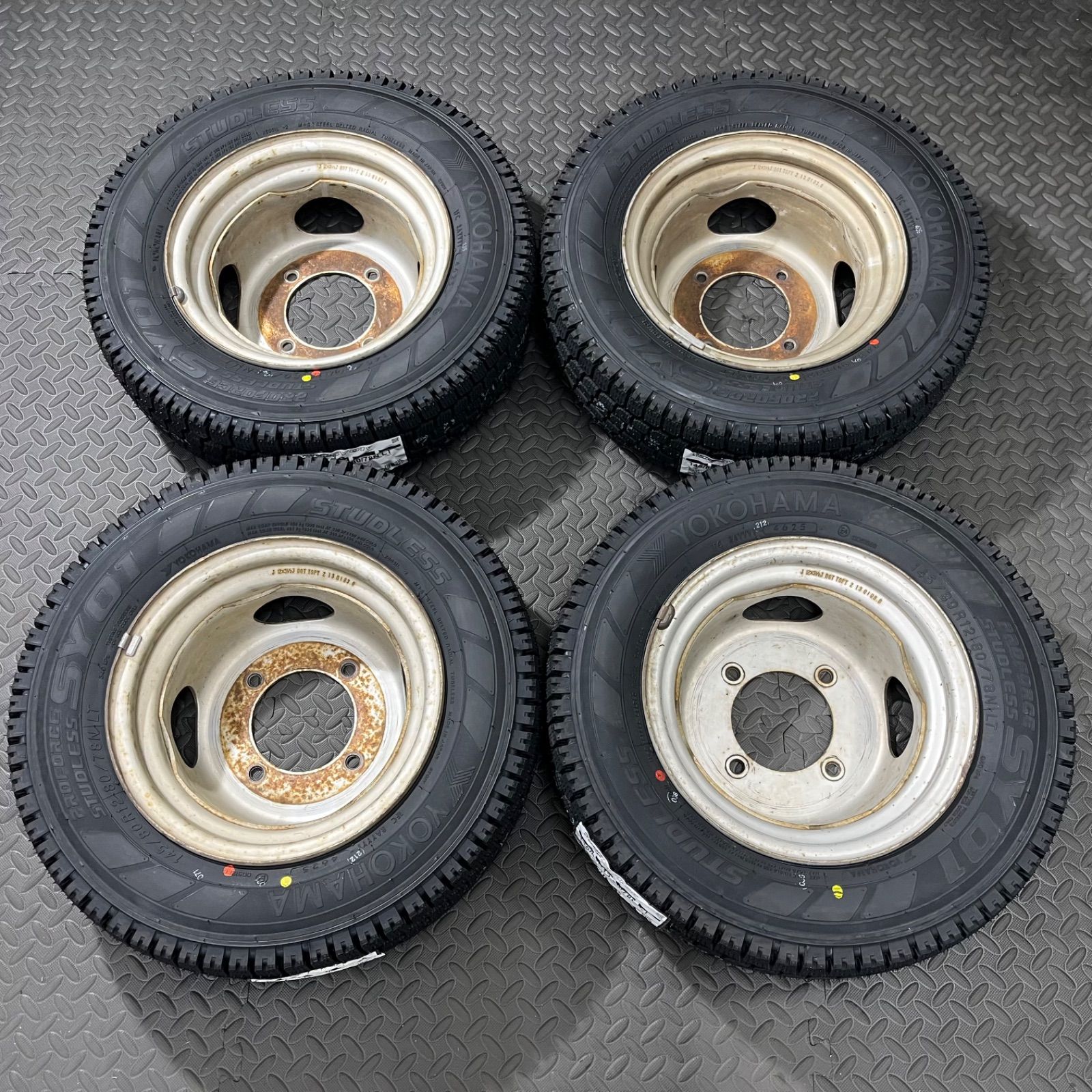 25年製 新品タイヤ 145/80R12 80/78N LT ヨコハマ SY01V マツダ ボンゴ 