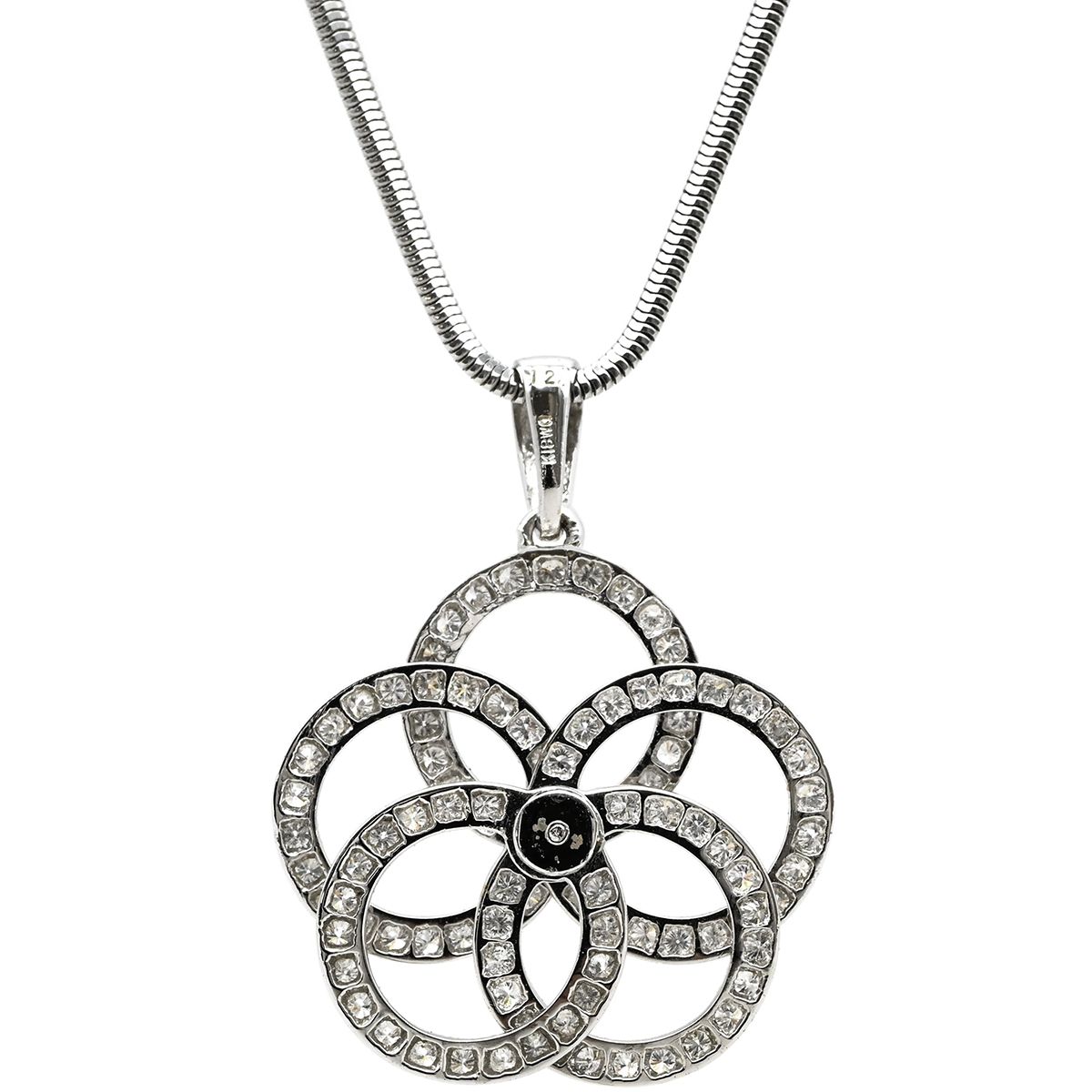 ネックレス ダイヤ ペンダント ホワイトゴールド K18WG Au750 18K 18金