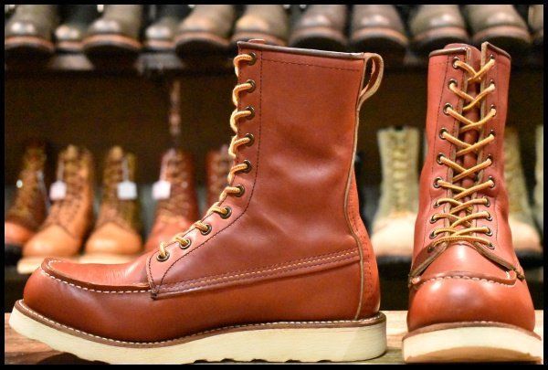 し*ん様 18年限定復刻犬タグ8877レッドウィング赤茶10Dオロラセット 7.5D 良品 犬タグ復刻 18年】レッドウィング 8877 アイリッシュ