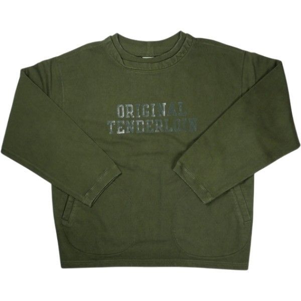 Size【L】 TENDERLOIN テンダーロイン CREW NECK SWEAT OLIVE