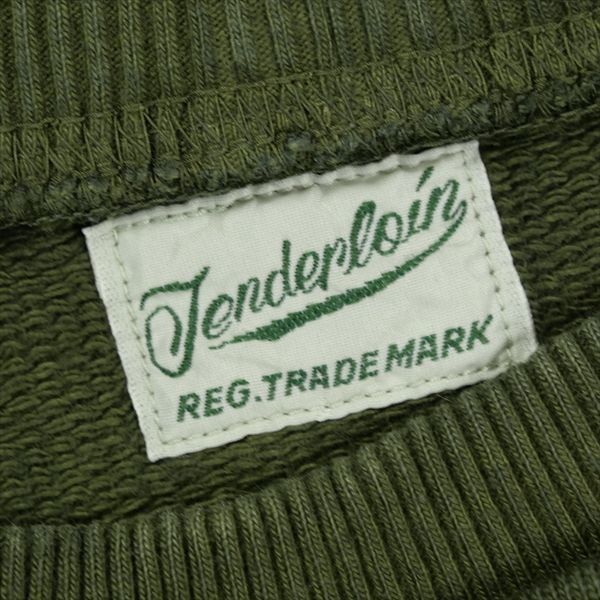 Size【L】 TENDERLOIN テンダーロイン CREW NECK SWEAT OLIVE