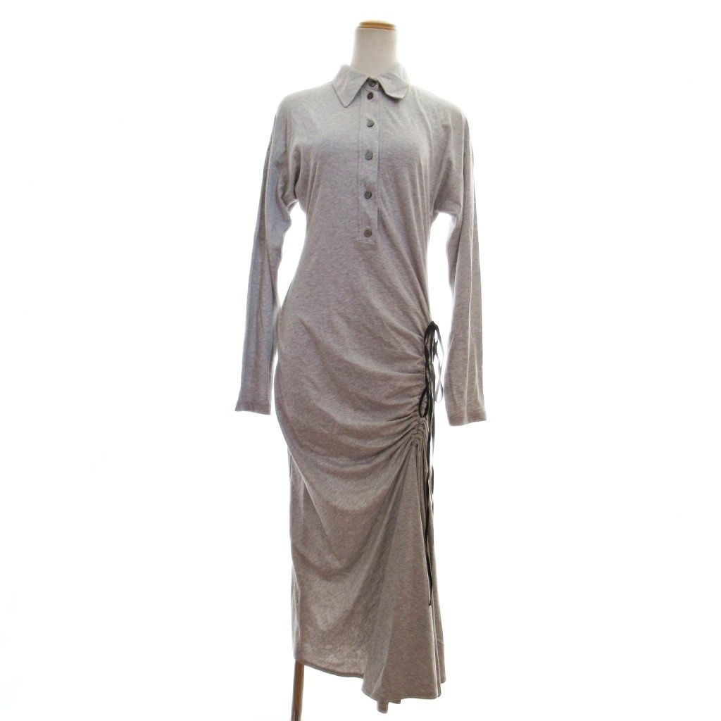 2022SS N°21 ロングワンピース ヌメロ ヴェントゥーノ ヌメロヴェントゥーノ N°21 カットワンピース ロング マキシ丈 長袖