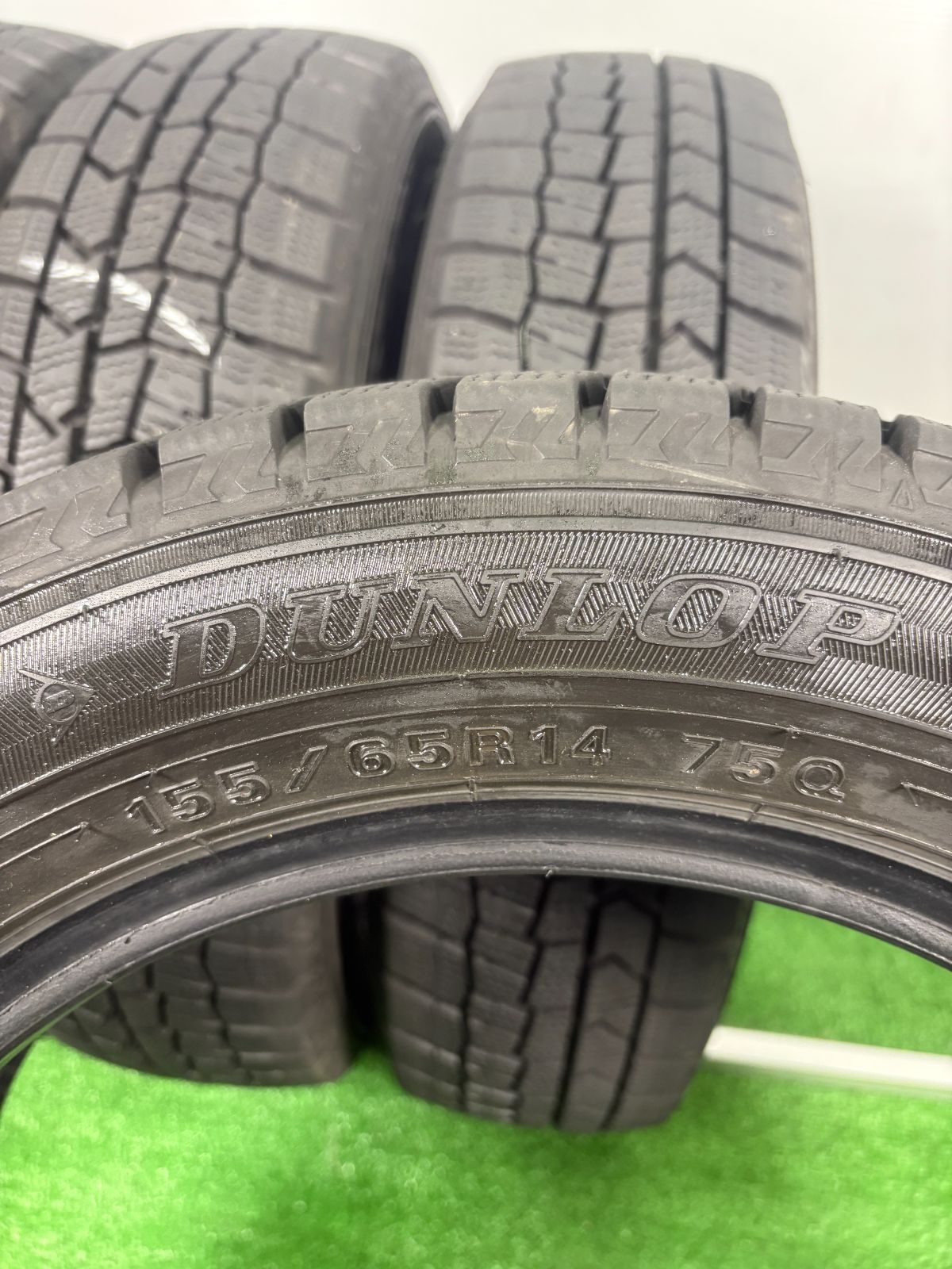 送料無料☆155/65R14 ダンロップ WM02 2020年製 4本 冬 タイヤ