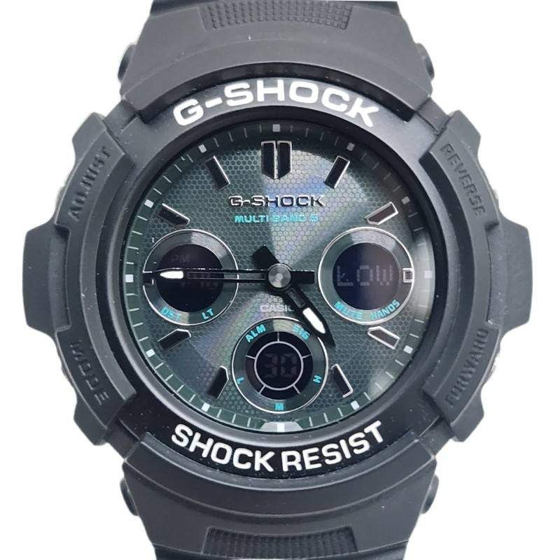 CASIO カシオ G SHOCK AWG M 100 SMG 1 AJF 腕時計メンズ タフソーラー ブラック文字盤 動作品