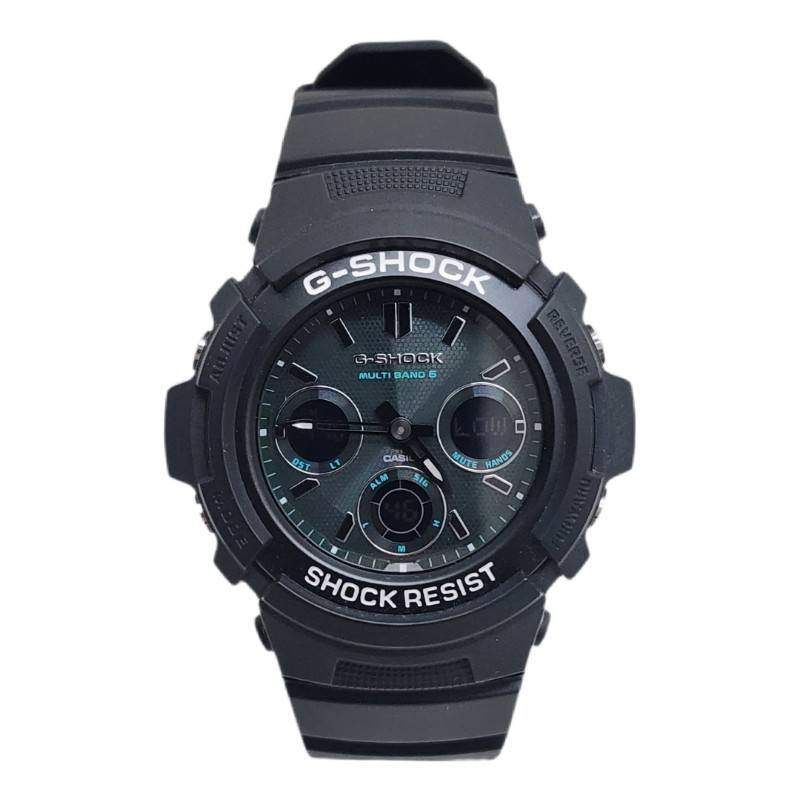 CASIO カシオ G-SHOCK AWG-M 100 SMG-1 AJF 腕時計メンズ タフソーラー ブラック文字盤 動作品