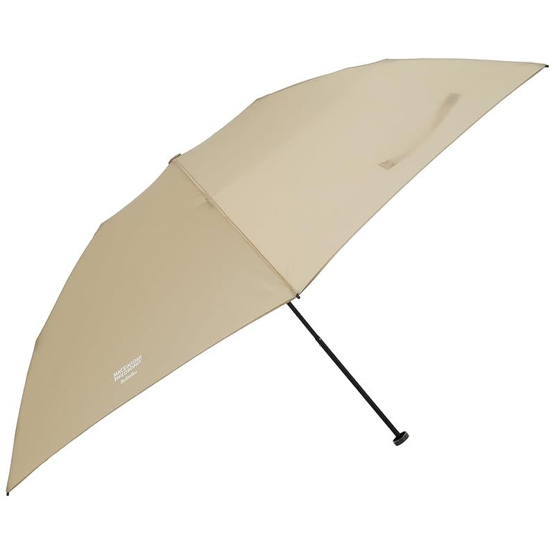 ムーンバット マッキントッシュフィロソフィー 雨傘 折りたたみ傘 超軽量 バーブレラ無地55 21-431-11073-02ベージュ 0