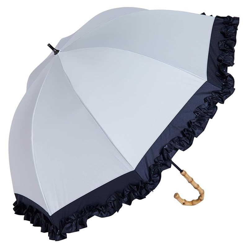 Refume レフューム 日傘 長傘 完全遮光 遮光率 軽量 遮光 遮熱 晴雨兼用 UVカット REFU-0009 ホワイト ブラック 白 黒 1