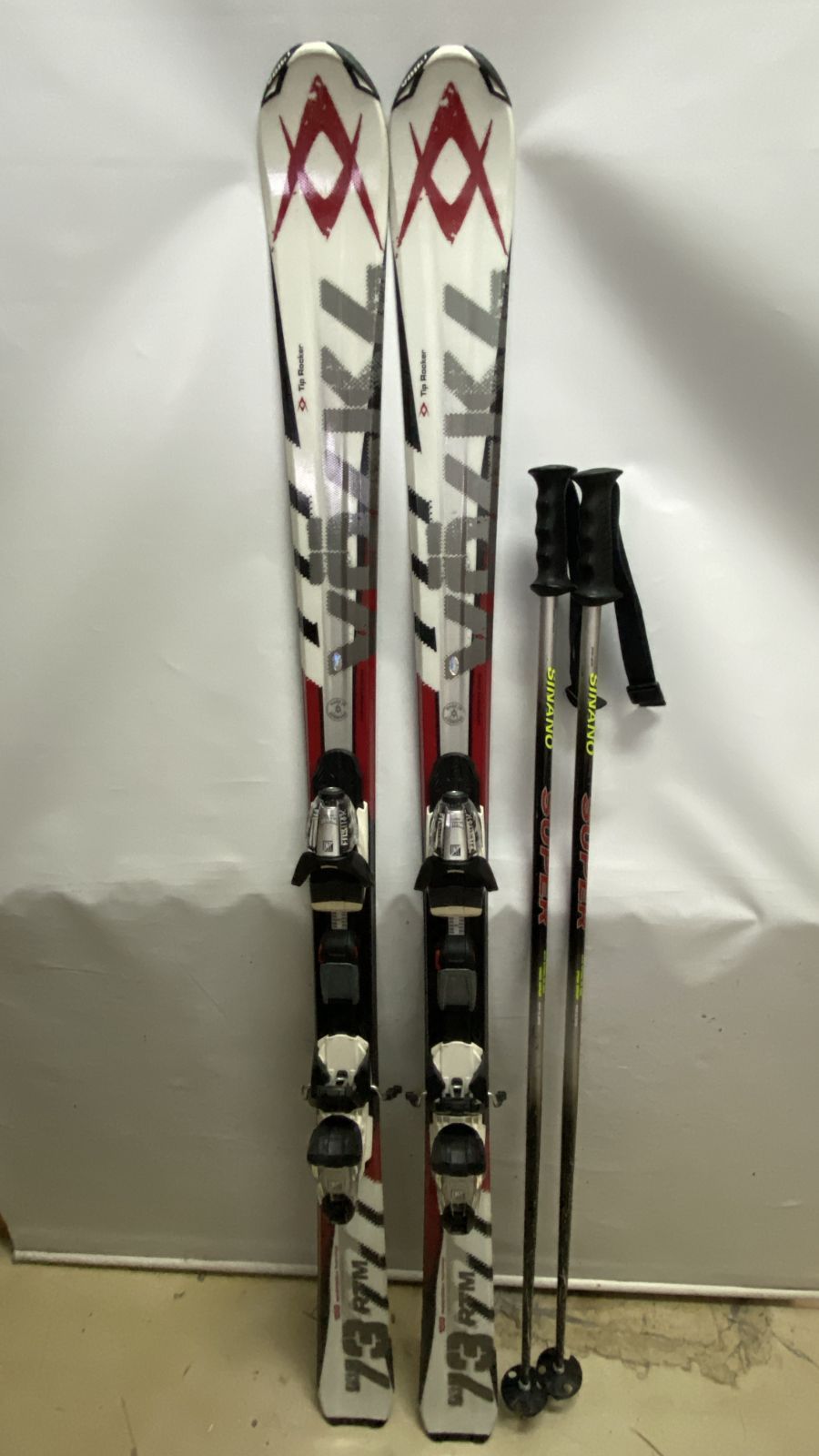 浜館58-199】 VOLKL フォルクル RTM 73 スキー 159cm ビンディング付き