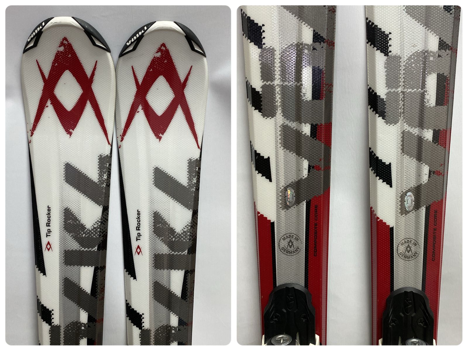 浜館58-199】 VOLKL フォルクル RTM 73 スキー 159cm ビンディング付き