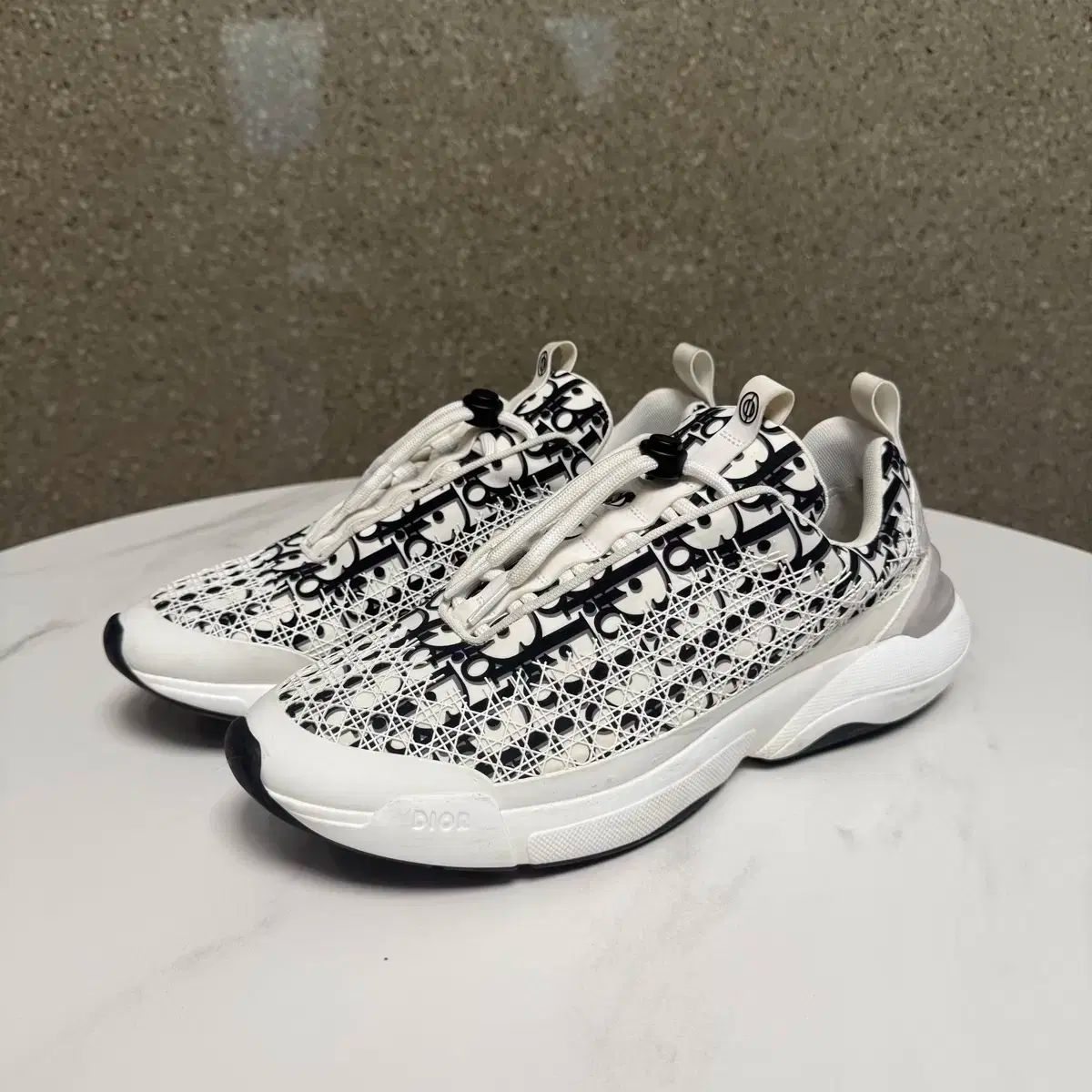 極美品✨Dior　オブリーク　トロッター　カナージュ　スニーカー　B24　正規品 45サイズ ディオール オブリーク b24 カナージュ スニーカー - メルカリ