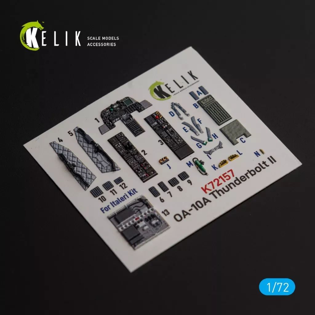 CTR 　ペイント御依頼品 中古】塗料・工具 1/72 OA-10A 内装3Dデカール (イタレリ用