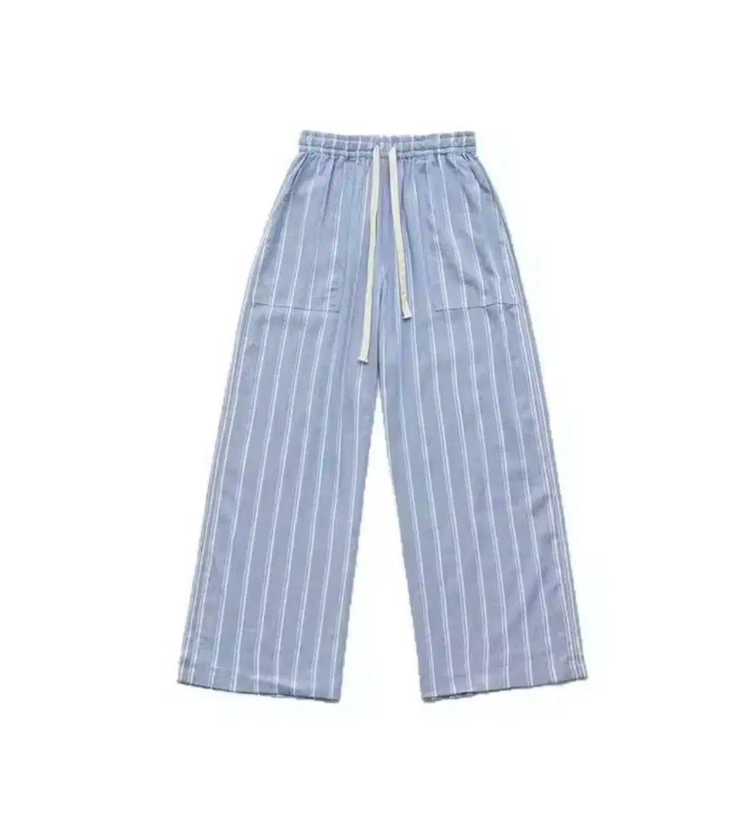 ザ バーネット ブルー ストライプ ワイド パンツ