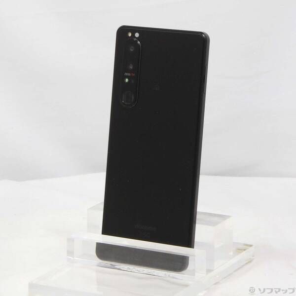 中古品〕 Xperia 1 III 256GB フロストブラック SO-51B docomoロック