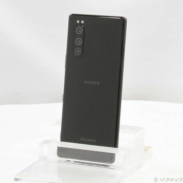 中古品〕 Xperia 5 64GB ブラック SO-01M docomoロック解除SIMフリー
