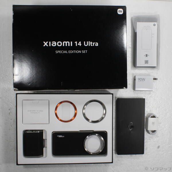 中古品〕 Xiaomi 14 Ultra 512GB ブラック MZB0HB0JP SIMフリー【377