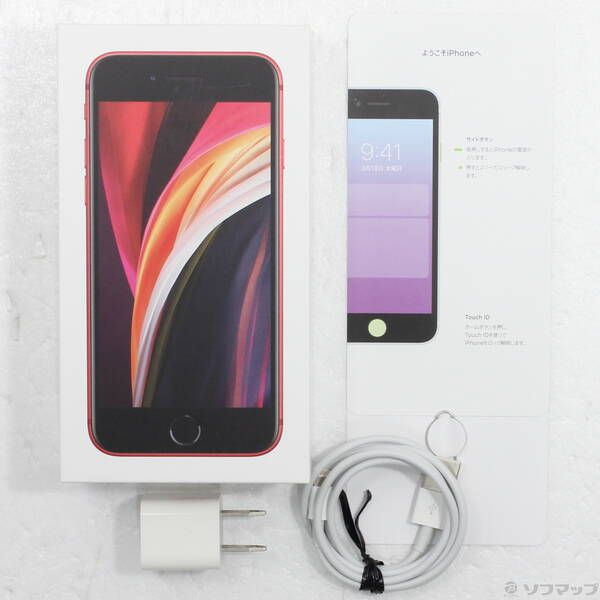 中古品〕 iPhone SE 第2世代 64GB プロダクトレッド MX9U2J／A SIM