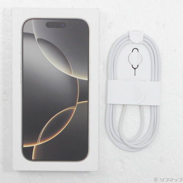 中古品〕 iPhone16 Pro 256GB ナチュラルチタニウム MYN33J／A SIM