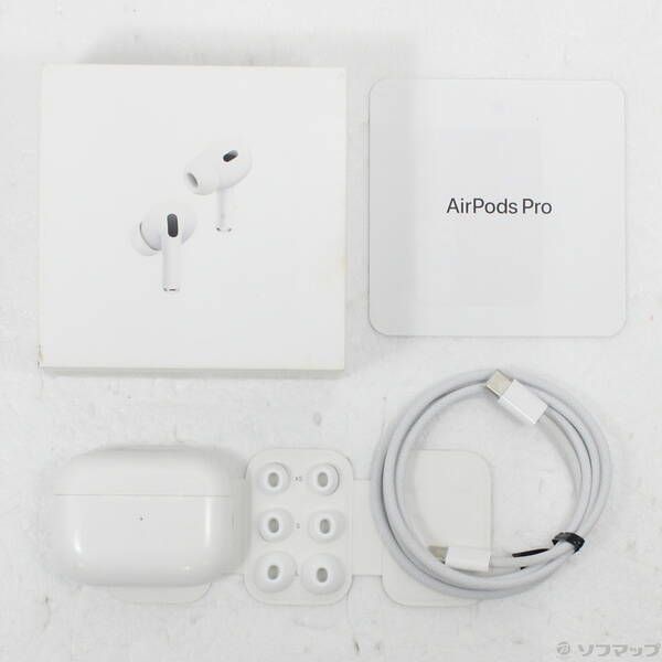 中古品〕 USB-C充電ケース付き AirPods Pro 第2世代 MTJV3J／A【377