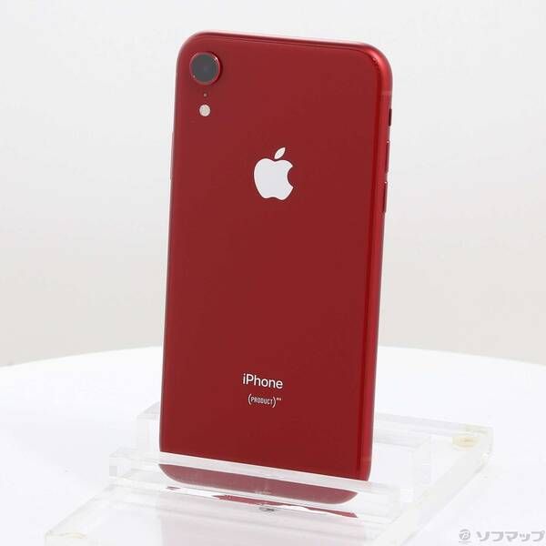 中古品〕 iPhoneXR 128GB プロダクトレッド MT0N2J／A SIMフリー【377