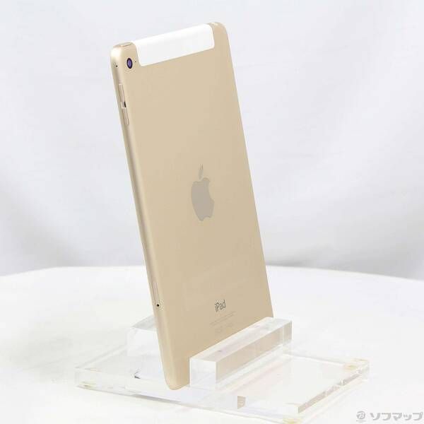 【美品・箱付】iPad mini 4 16GB ゴールド SIMロック解除済 中古品〕 iPad mini 4 16GB ゴールド MK712J／A docomoロック解除SIM