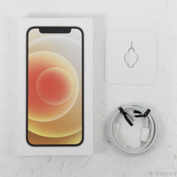 中古品〕 iPhone12 mini 64GB ホワイト MGA63J／A SIMフリー【349