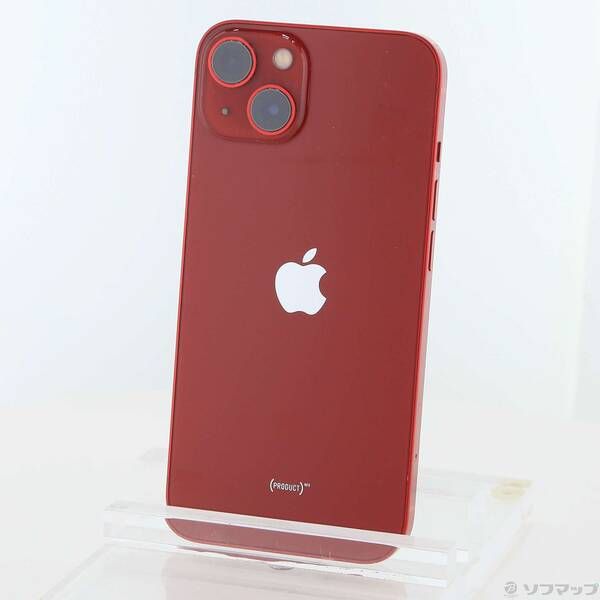 中古品〕 iPhone13 128GB プロダクトレッド MLNF3J／A SIMフリー【251