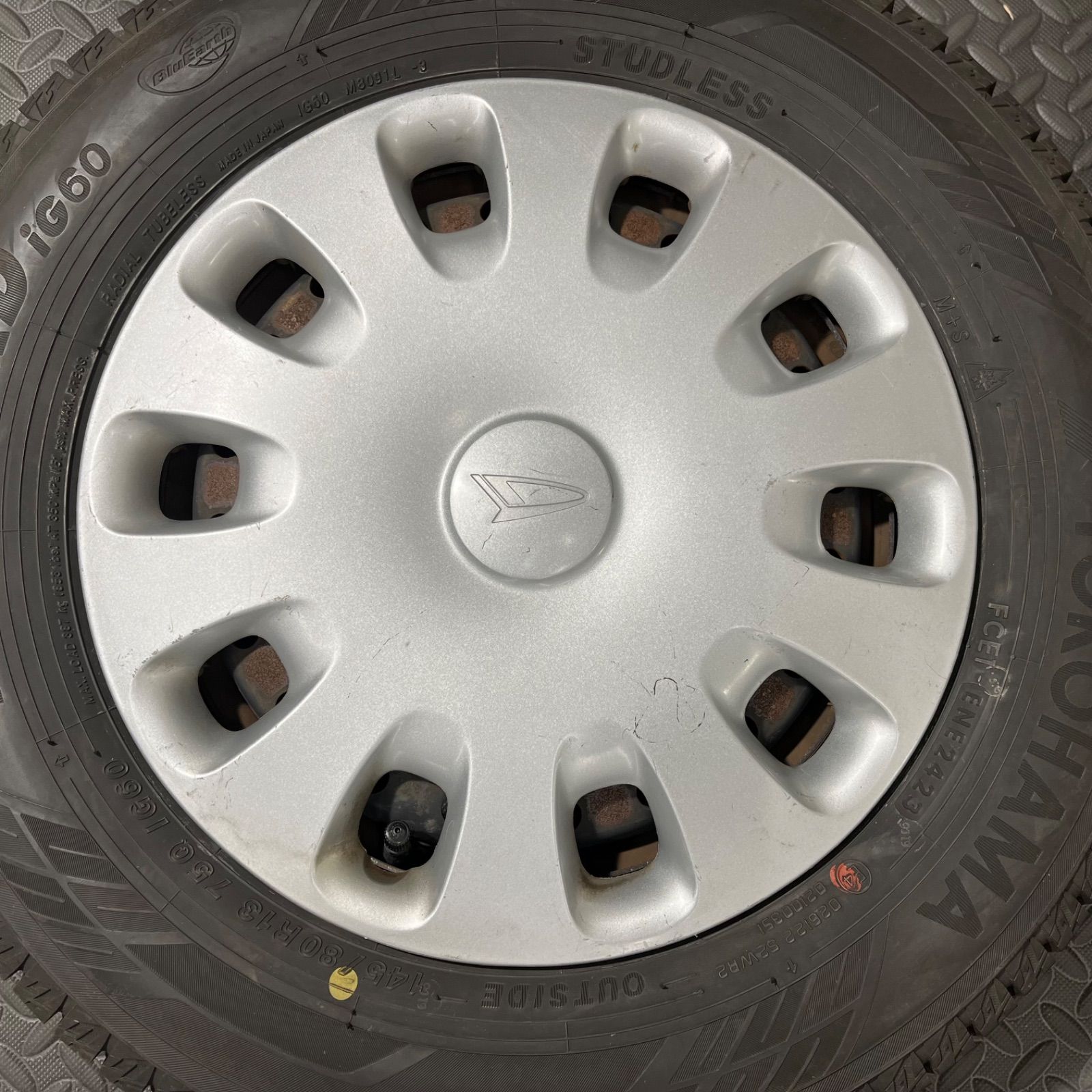 23年製 145 80 R 13 ヨコハマ アイスガードIG 60 ダイハツ ミラ ムーヴ タント スタッドレスタイヤ 1239