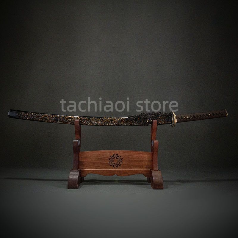 送料無料】ダマスカス紋 日本刀 居合刀 非実用品 工芸品 武器模型 高級