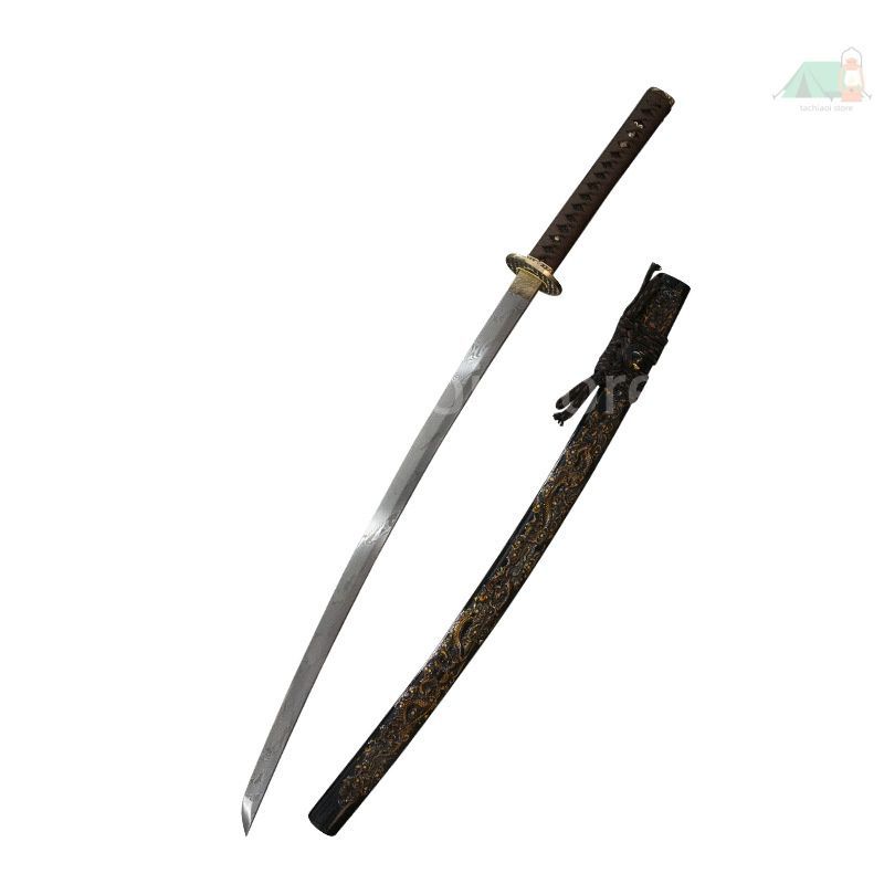 送料無料】ダマスカス紋 日本刀 居合刀 非実用品 工芸品 武器模型 高級