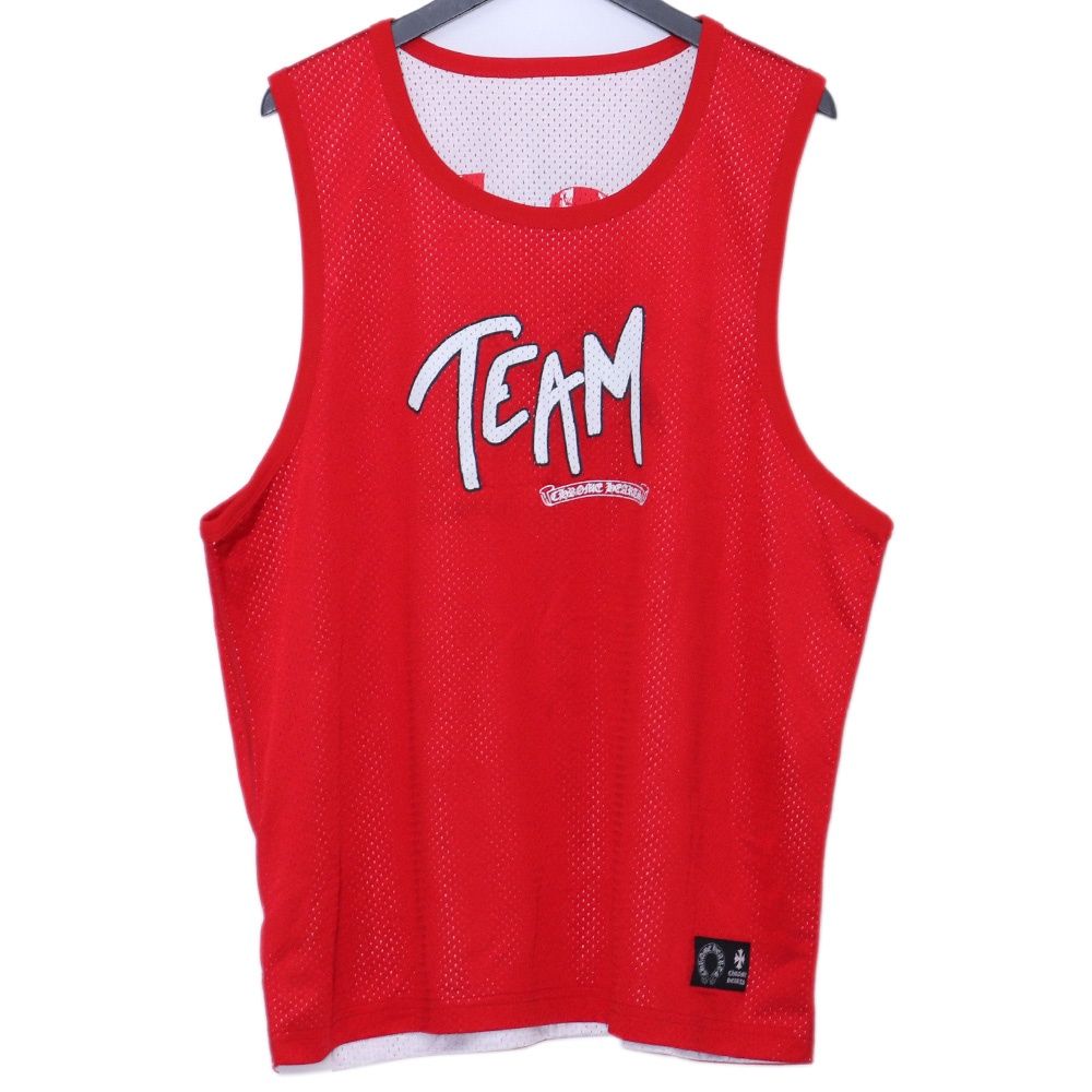 CHROME HEARTS MATTY BOY リバーシブル プリントメッシュタンクトップ Lサイズ レッド