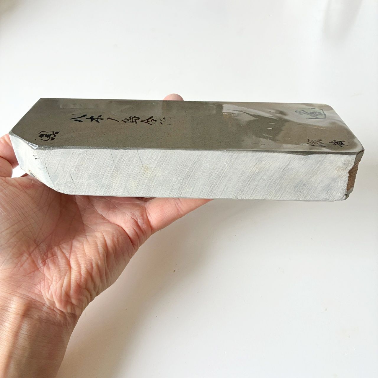  1320 g 硬さ3.5 浅黄 八木ノ島合砥 正本山 京都 天然砥石 天然砥石 砥石