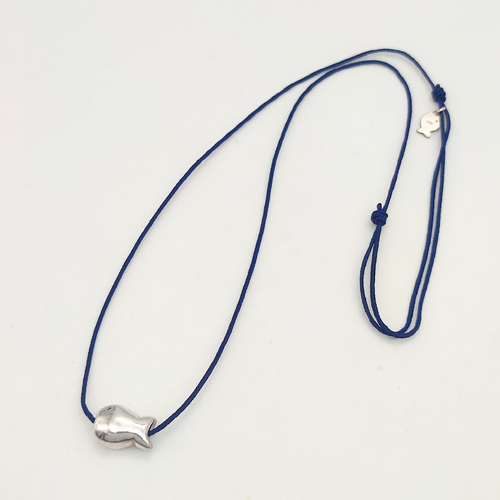 美品】clio blue クリオブルー フィッシュモチーフネックレス 魚