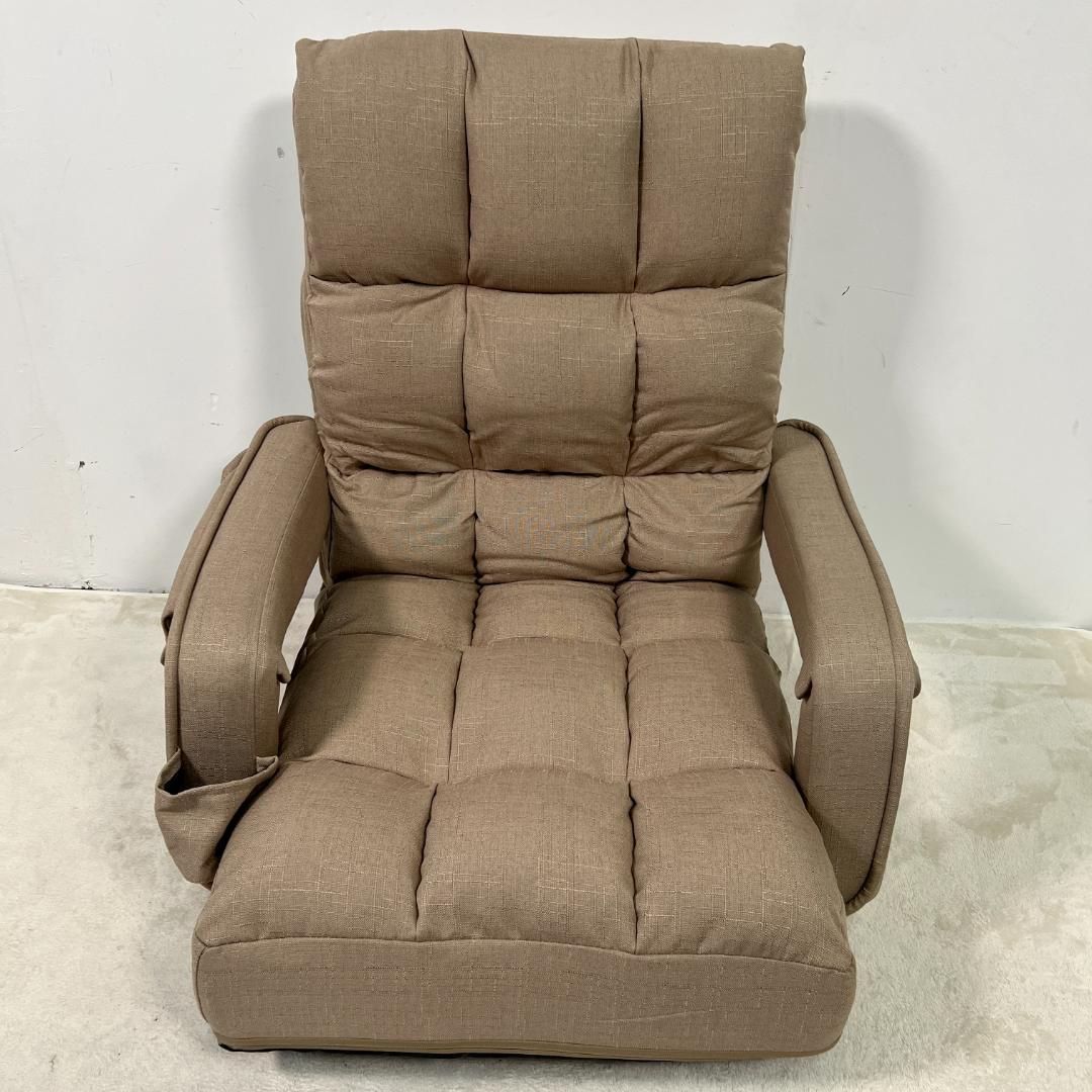 訳あり新品回転式座椅子 肘掛け ハイバック 360°回転式 座いす752-160