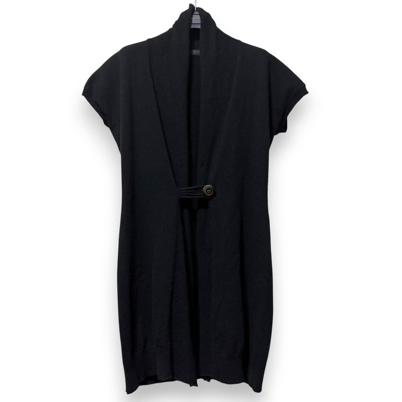 カシミヤ FABIANA FILIPPI 上質ニットジレ 黒 42