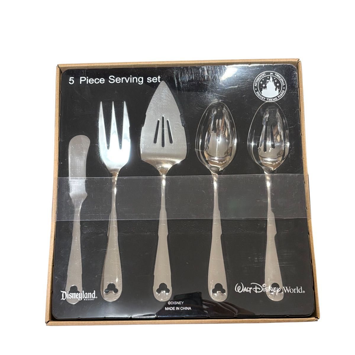 ディズニーワールド カトラリーセット サービングセット ミッキー ケーキサーバー 5ピースセット