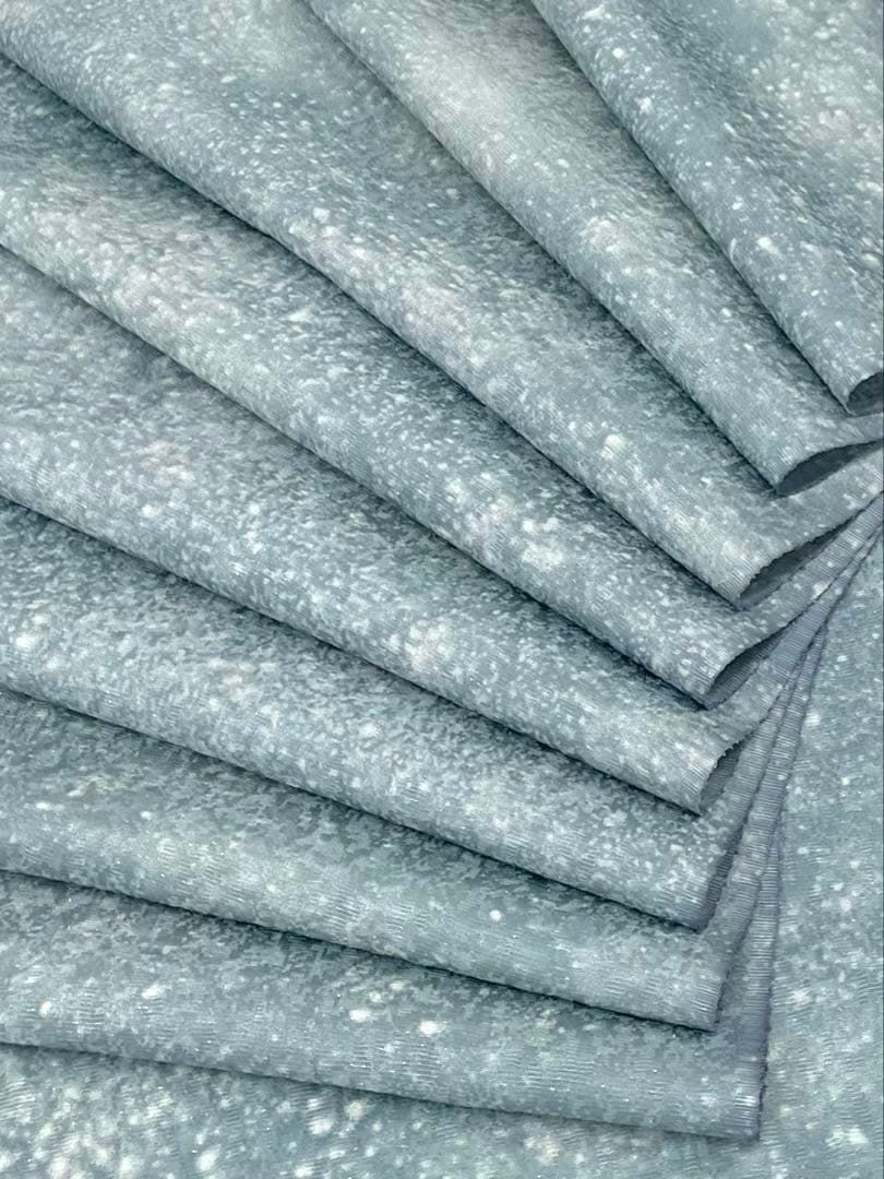 吉野一廉 銀通し 小紋 反物 正絹 着尺 落款入 作家物 No ⑤