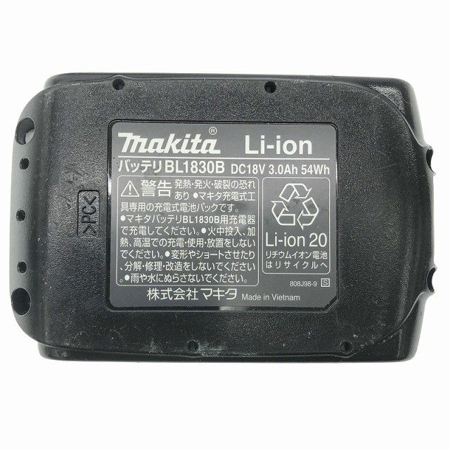  比較的 makita マキタ 18 V 6.0 Ah リチウムイオンバッテリー BL 1860 B 残量表示付 バッテリアダプタ付き コメント有り118745 その他 電動工具 エア工具